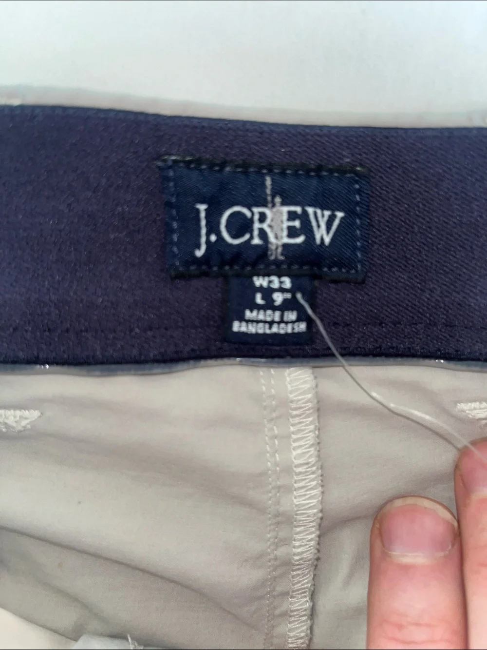J. Crew Light Gray Flat Front Men's Tech Shorts